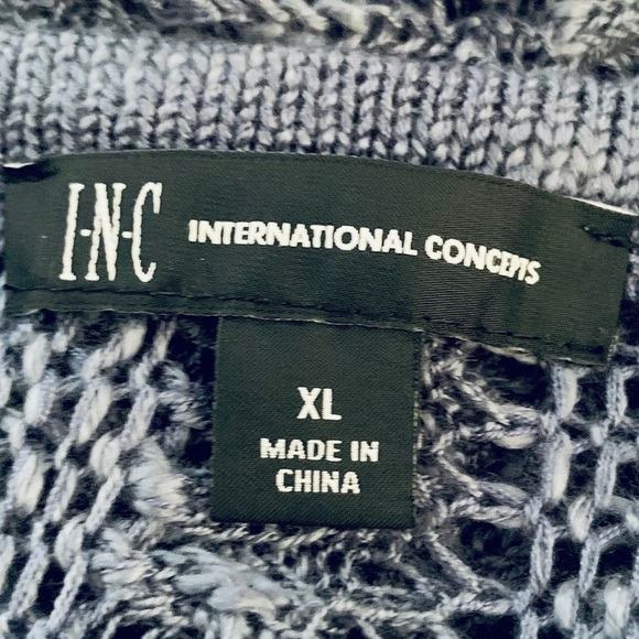 🌸New🌸 XL Open Knit Jewel Neck Sweater INC NWT - Picture 4 of 6